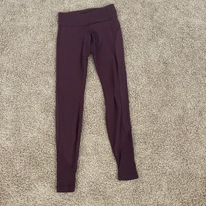 Lululemon Burgundy leggings